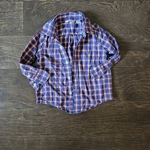 Janie and Jack Plaid Oxford Button Down Shirt